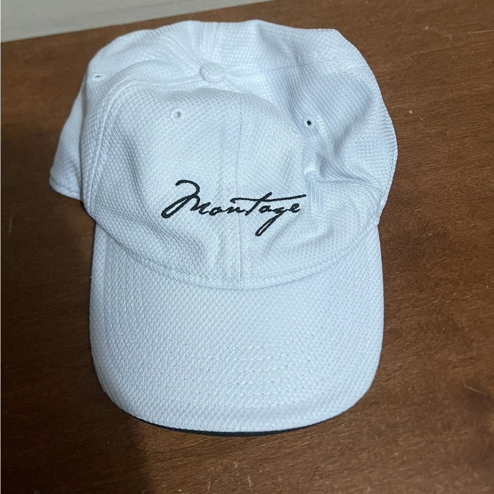 White Montage adjustable Baseball Cap